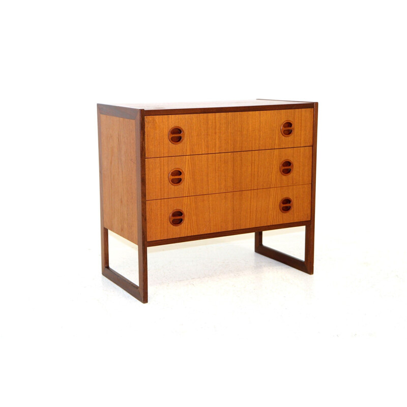 Domino vintage teak chest of drawers, 1960