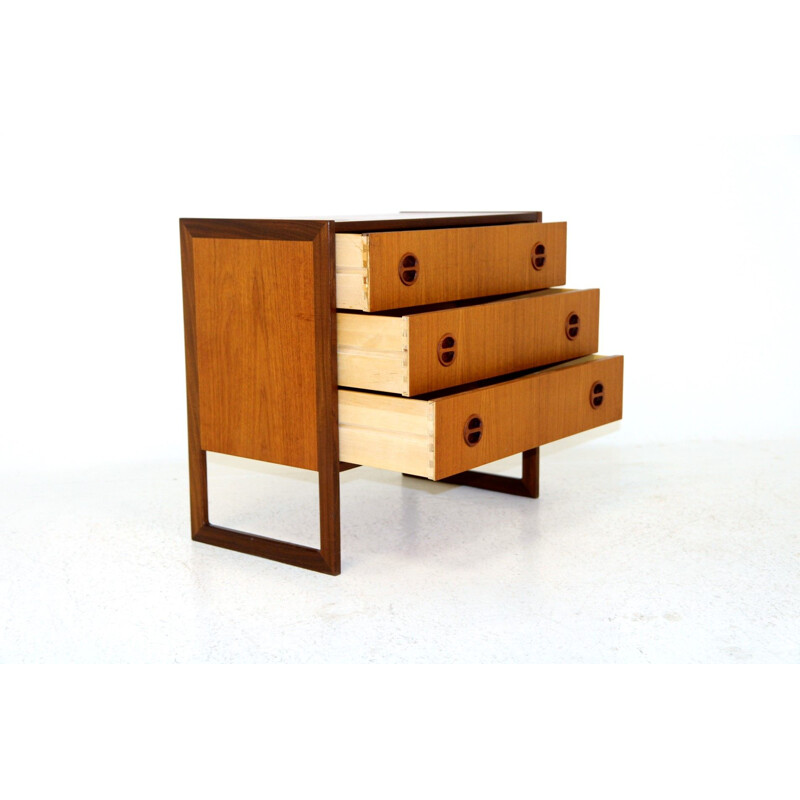 Domino vintage teak chest of drawers, 1960