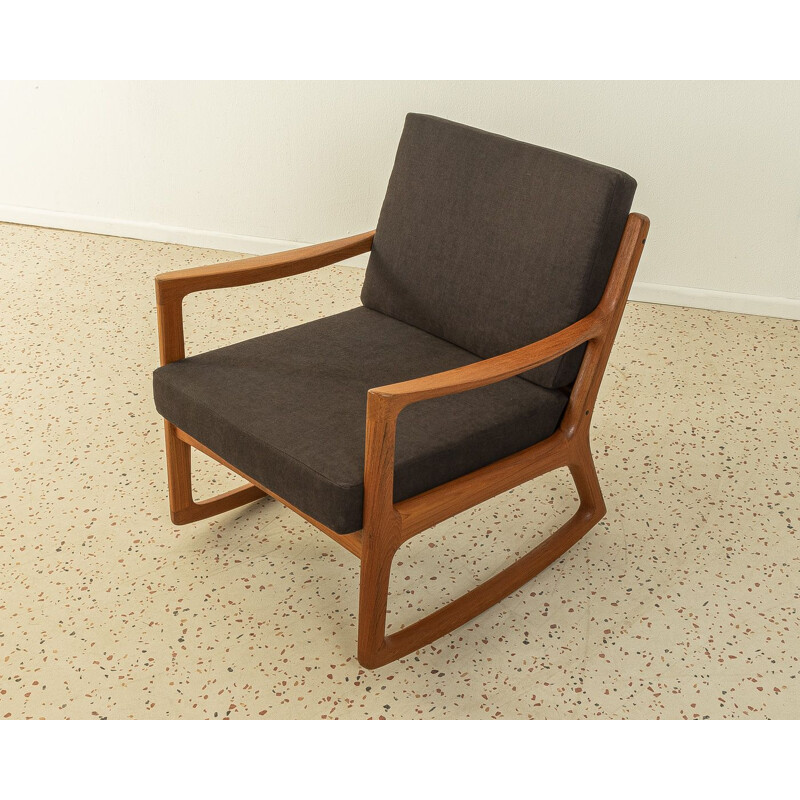 Chaise à bascule vintage par Ole Wanscher pour France & Søn, Danemark 1960