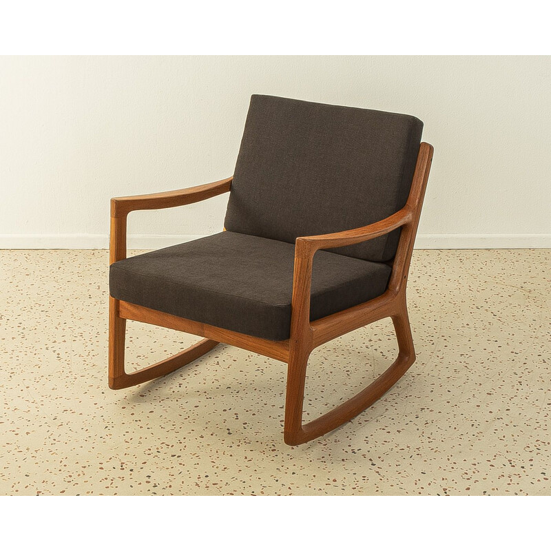 Chaise à bascule vintage par Ole Wanscher pour France & Søn, Danemark 1960