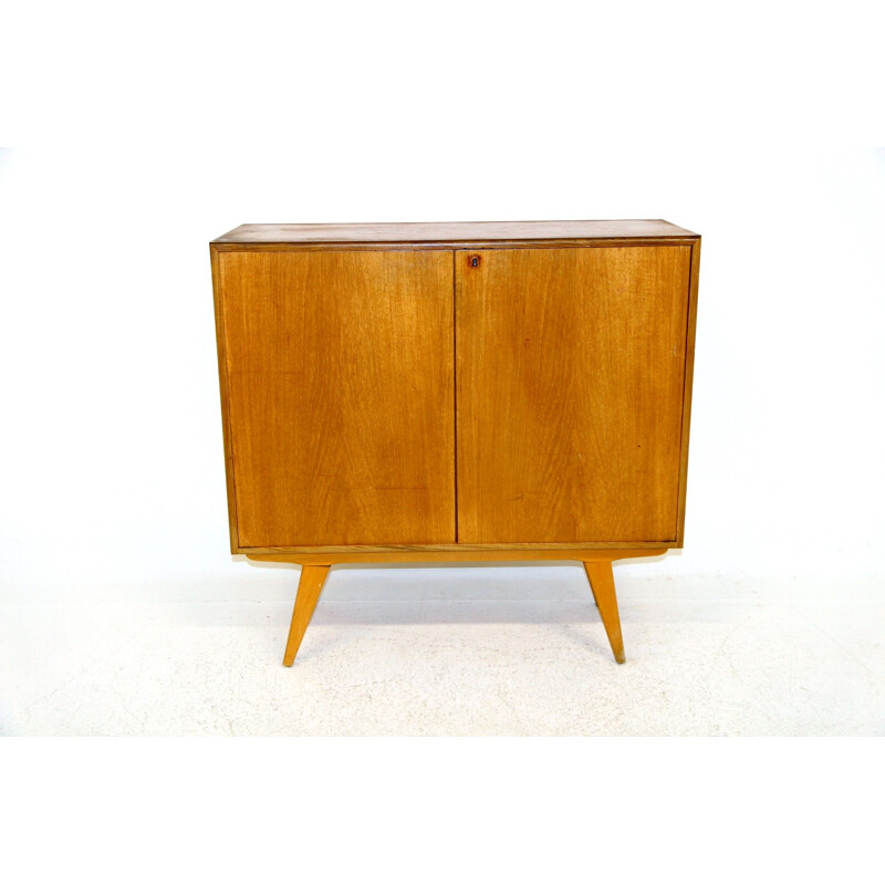 Vintage teak and beech cabinet, Sweden 1950