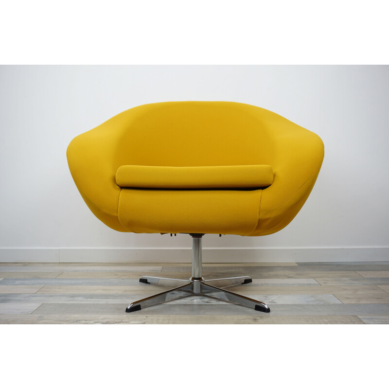 Vintage swivel shell armchair by Carl Eric Klote, 1960