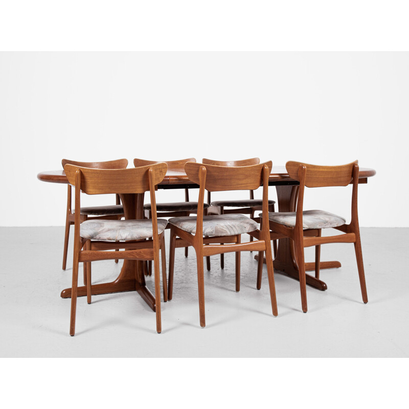 Table ronde danoise vintage par Niels Otto Møller pour Gudme, 1960