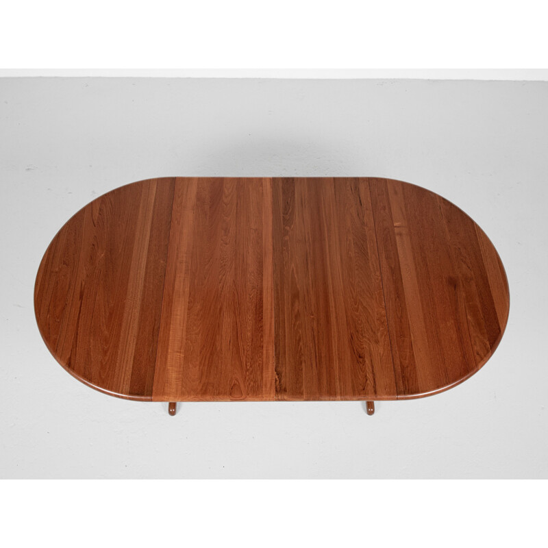 Mid century Danish round dining table by Niels Otto Møller for Gudme, 1960s