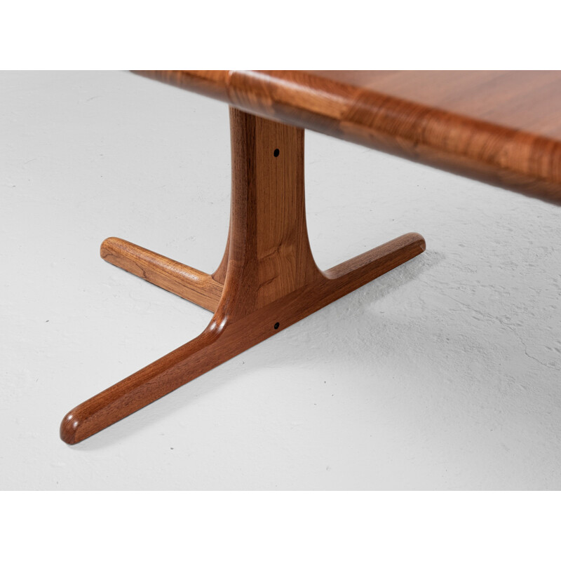 Vintage Deense ronde tafel van Niels Otto Møller voor Gudme, 1960