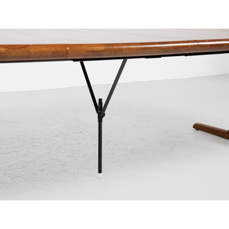 Mid century Danish round dining table by Niels Otto Møller for Gudme, 1960s