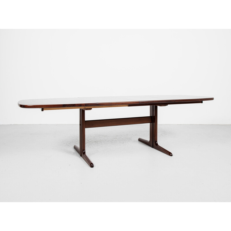 Mid century Danish oval dining table in rosewood by Skovby, 1960s