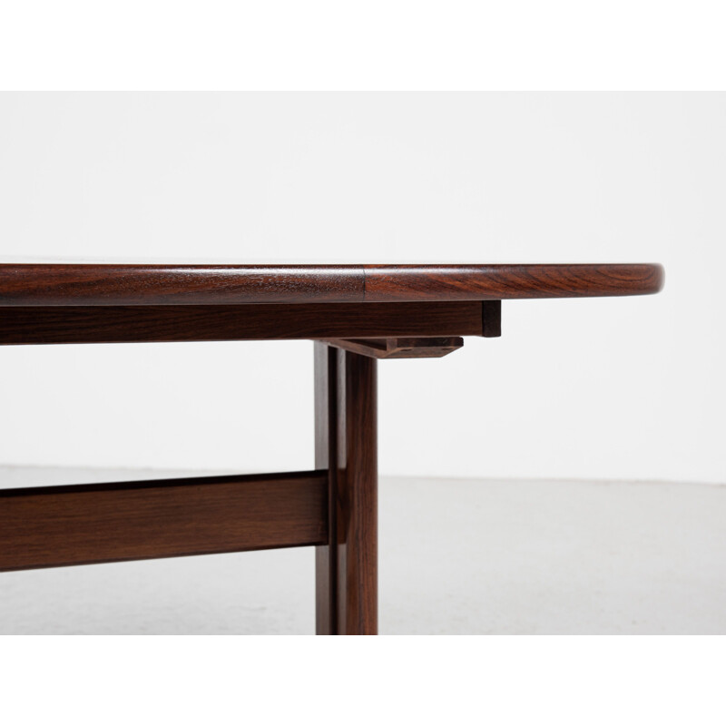 Mid century Danish oval dining table in rosewood by Skovby, 1960s