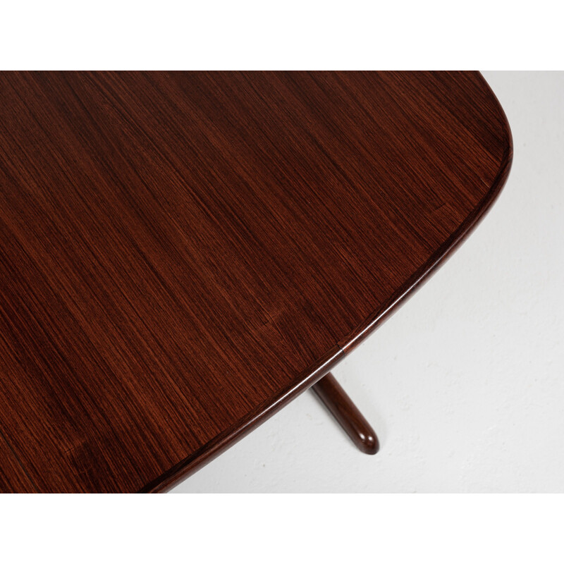 Mid century Danish oval dining table in rosewood by Skovby, 1960s