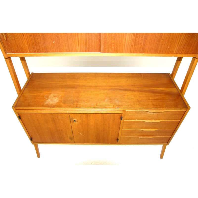 Vintage teak secretary by Rottne Möbelindustri, Sweden 1960