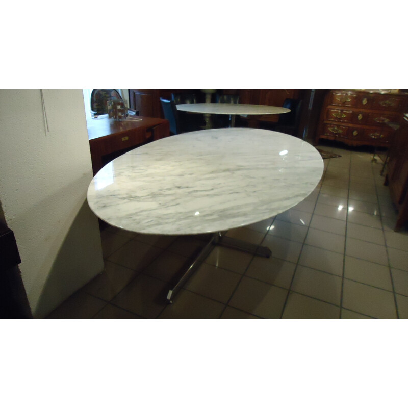 Large Roche Bobois dining table in marble - 1970s