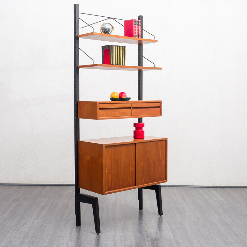 Vintage shelf system in teak by Poul Cadovius, Denmark 1960s