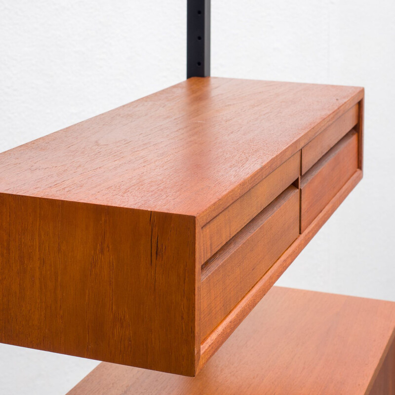 Vintage shelf system in teak by Poul Cadovius, Denmark 1960s