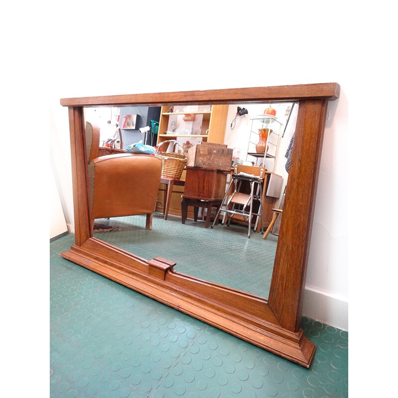 Mirror Trumeau in oak - 1930s