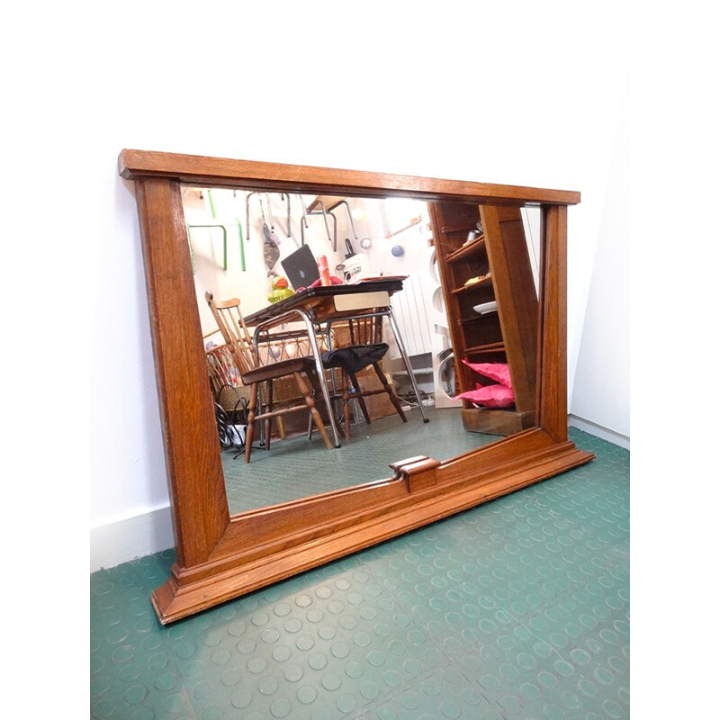 Mirror Trumeau in oak - 1930s