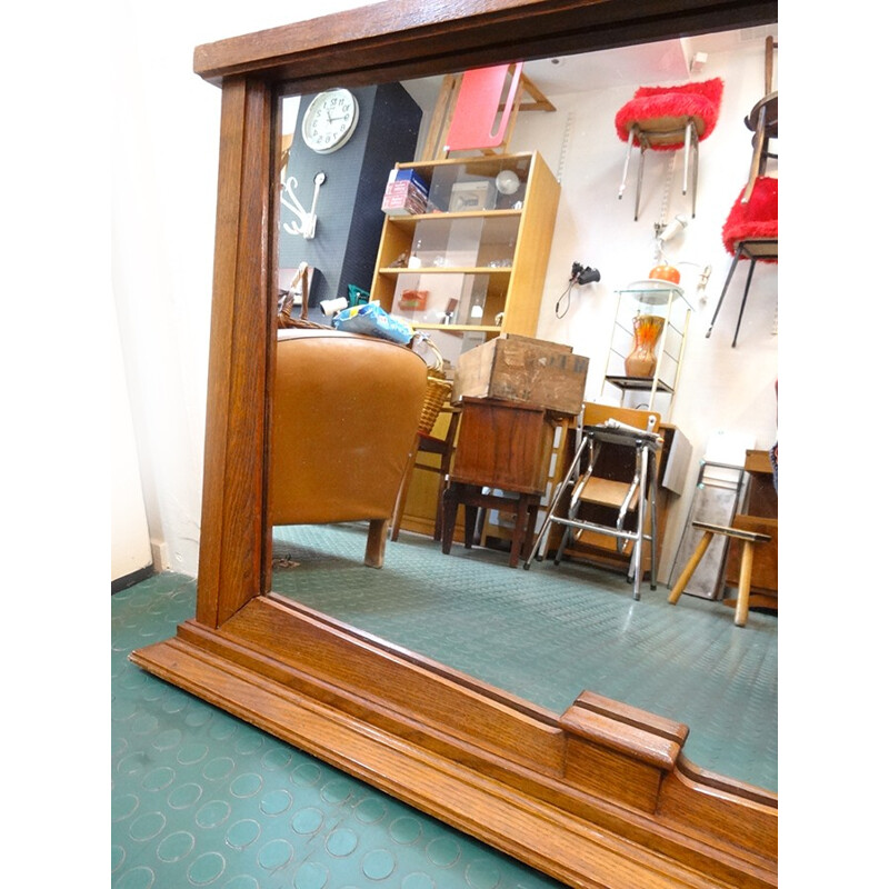 Mirror Trumeau in oak - 1930s