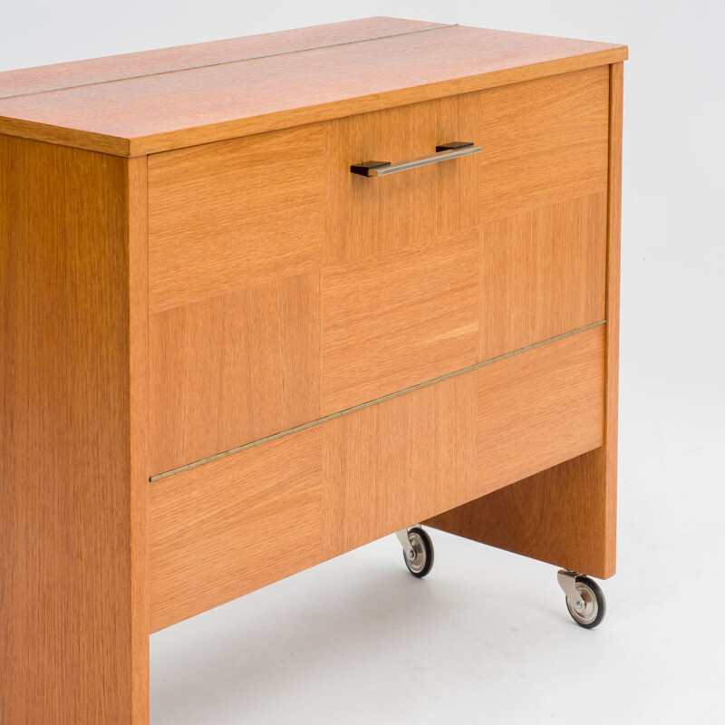 Vintage bar trolley in teak, 1960s