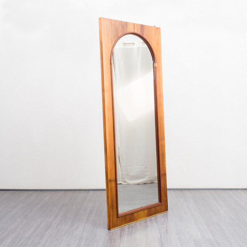 Vintage mirror in walnut, 1950s