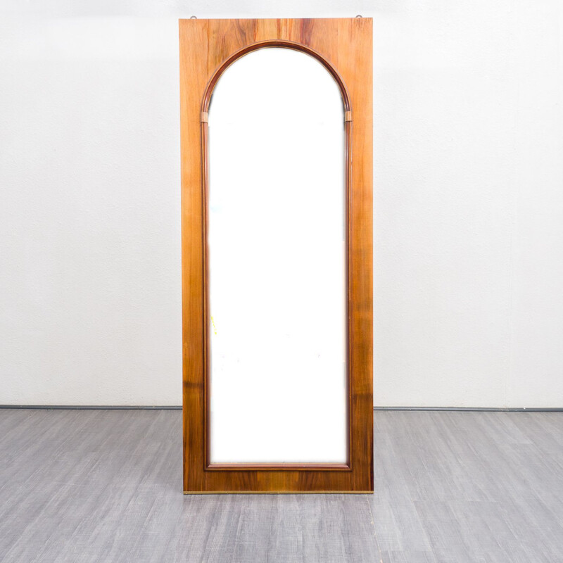 Vintage mirror in walnut, 1950s