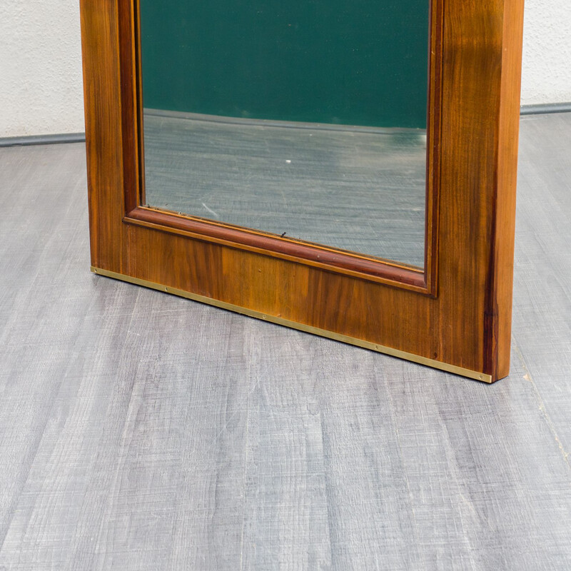 Vintage mirror in walnut, 1950s