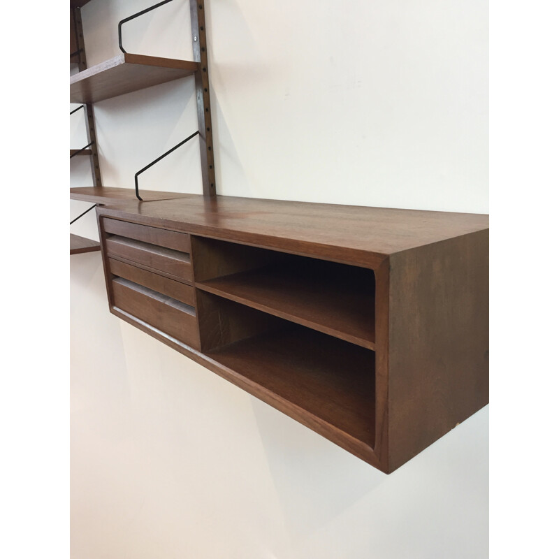 Danish Royal System wall unit in teak, Poul CADOVIUS - 1960s