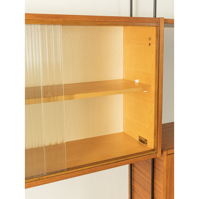 Vintage Omnia walnut shelving system by Hilker, Germany 1950s