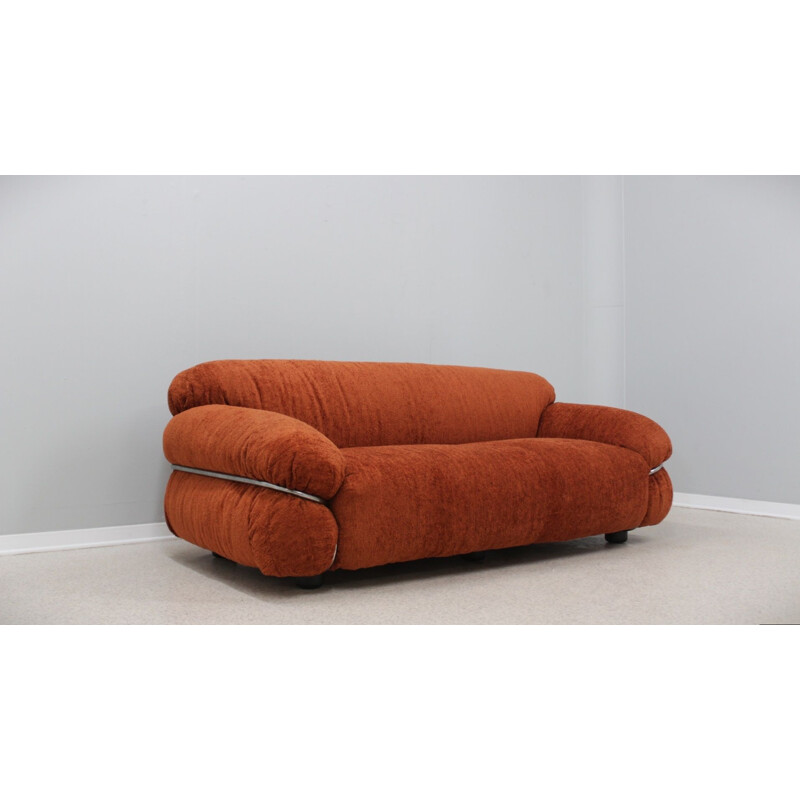 Vintage Sesann 2-seater sofa by Gianfranco Frattini for Cassina, 1970s