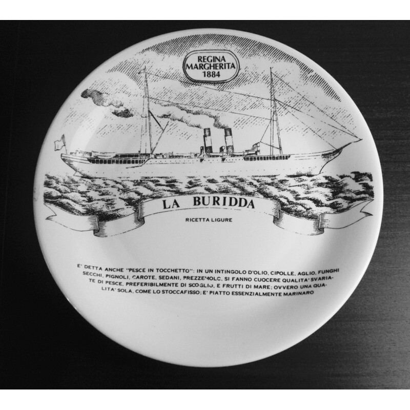 Set of 4 Fornasetti "Florio fleet" wall plates, Piero FORNASETTI - 1960s