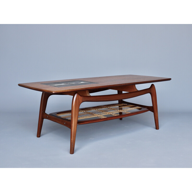 Vintage coffee table by Louis Van Teeffelen for Walraven & Bevers, 1960s