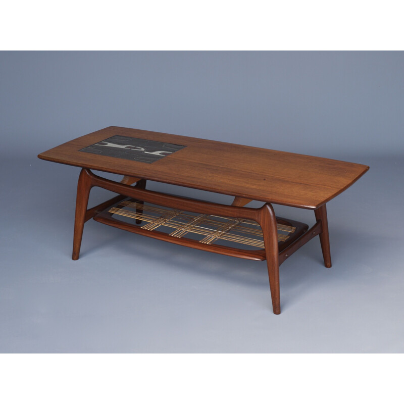 Vintage coffee table by Louis Van Teeffelen for Walraven & Bevers, 1960s