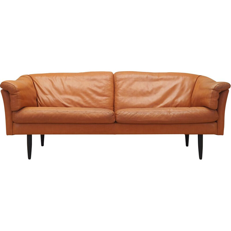 Vintage leather sofa, Denmark 1960s