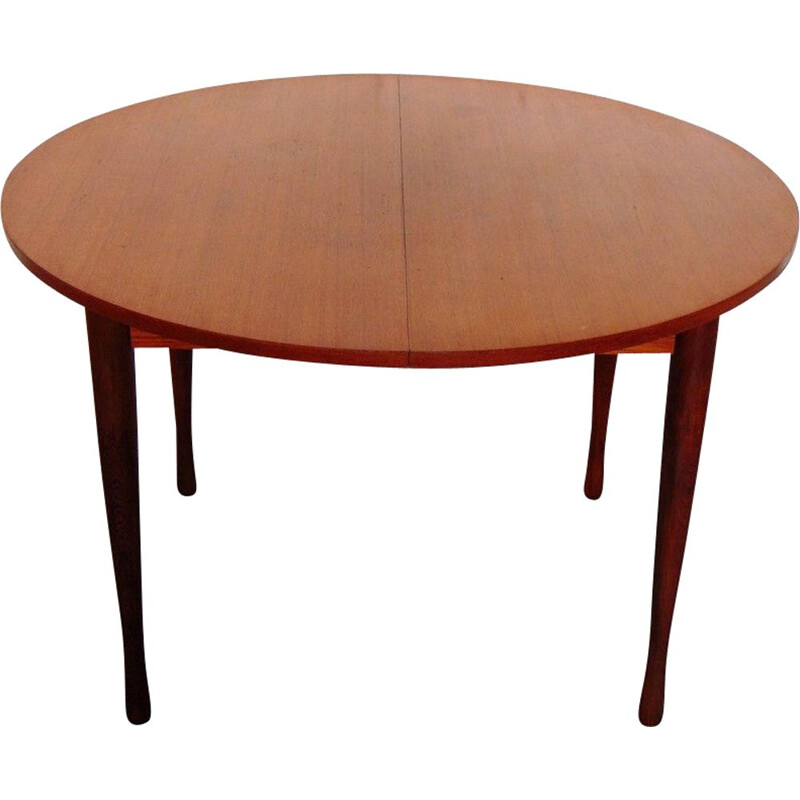 Mid century extending teak table, 1950s