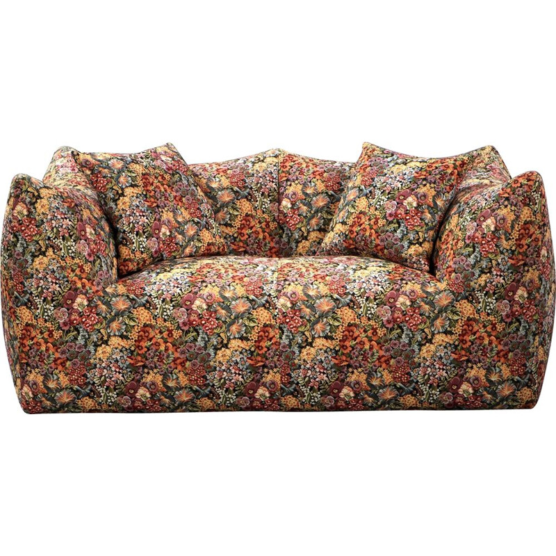 Vintage 2-Sitzer-Sofa "Le Bambole" in Stoff von Mario Bellini für B