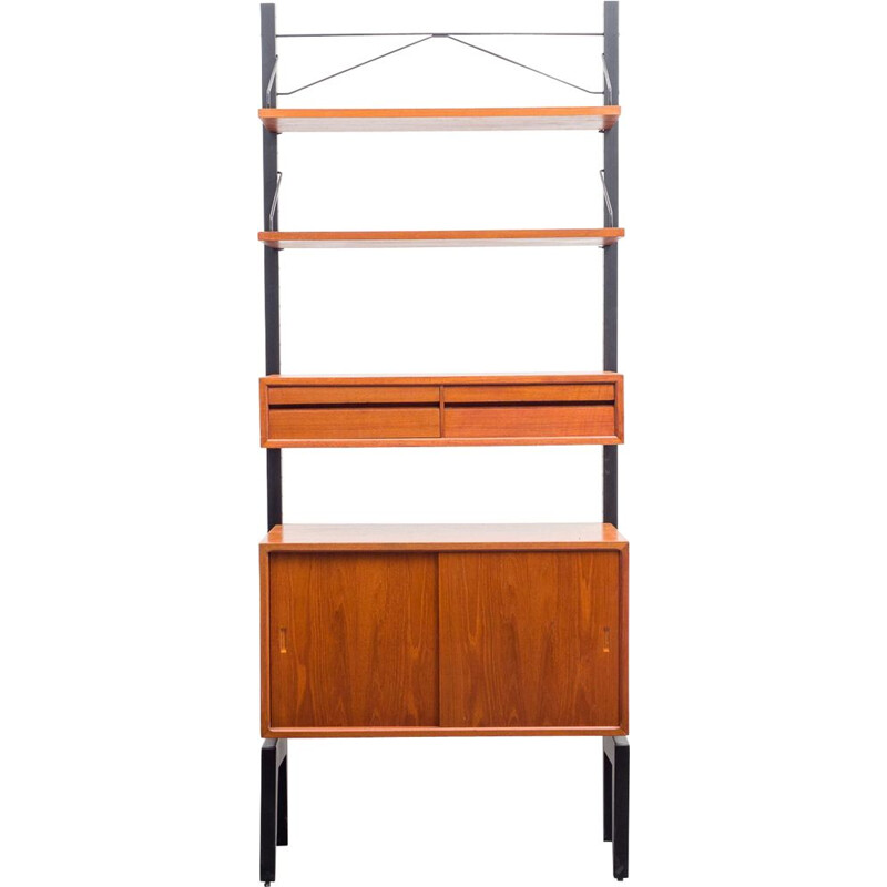 Vintage shelf system in teak by Poul Cadovius, Denmark 1960s