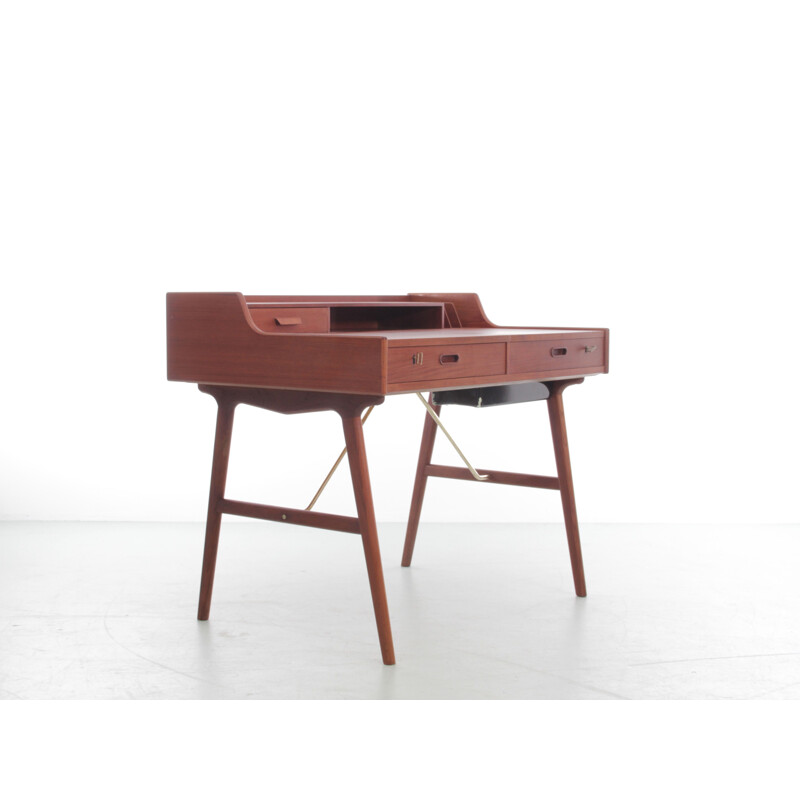 Coiffeuse scandinave vintage en teck par Arne Wahl Iversen