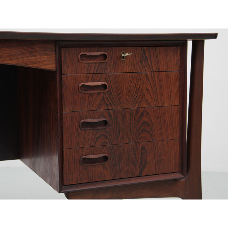 Scandinavisch vintage bureau in Rio palissander