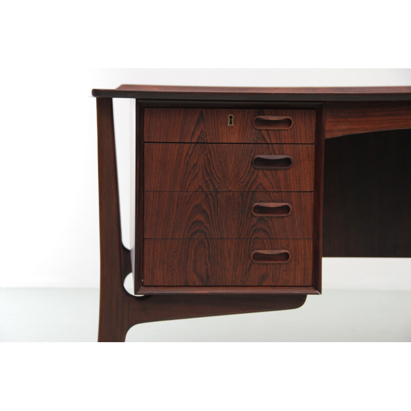 Scandinavian vintage desk in Rio rosewood