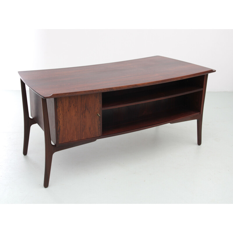 Scandinavian vintage desk in Rio rosewood