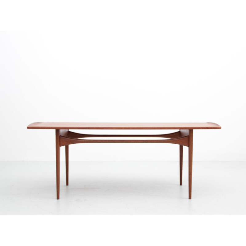 Scandinavian vintage teak coffee table by Kindt-larsen for France and Søn