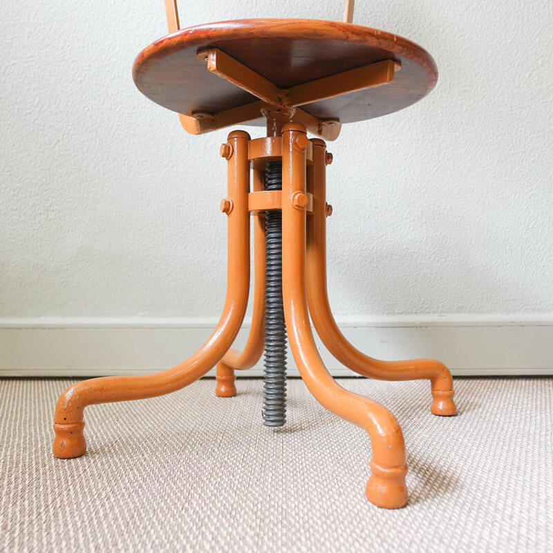 Set of 4 vintage Portuguese stools, Portugal 1950s