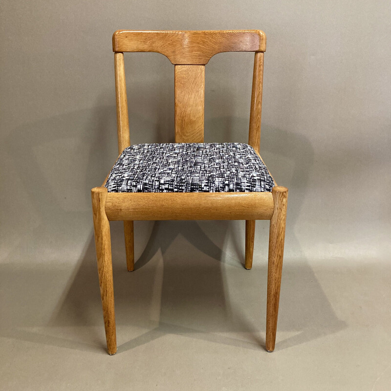 Set aus 4 skandinavischen Vintage-Stühlen aus Eiche, 1950
