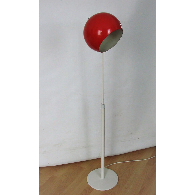 Vintage adjustable metal and aluminum floor lamp, 1970