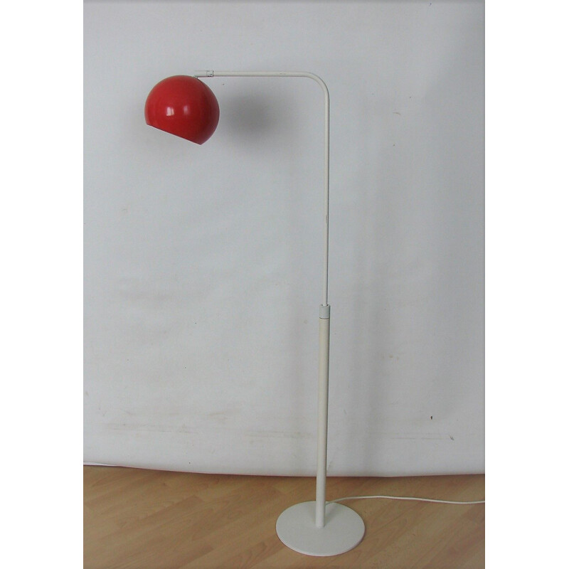 Vintage adjustable metal and aluminum floor lamp, 1970