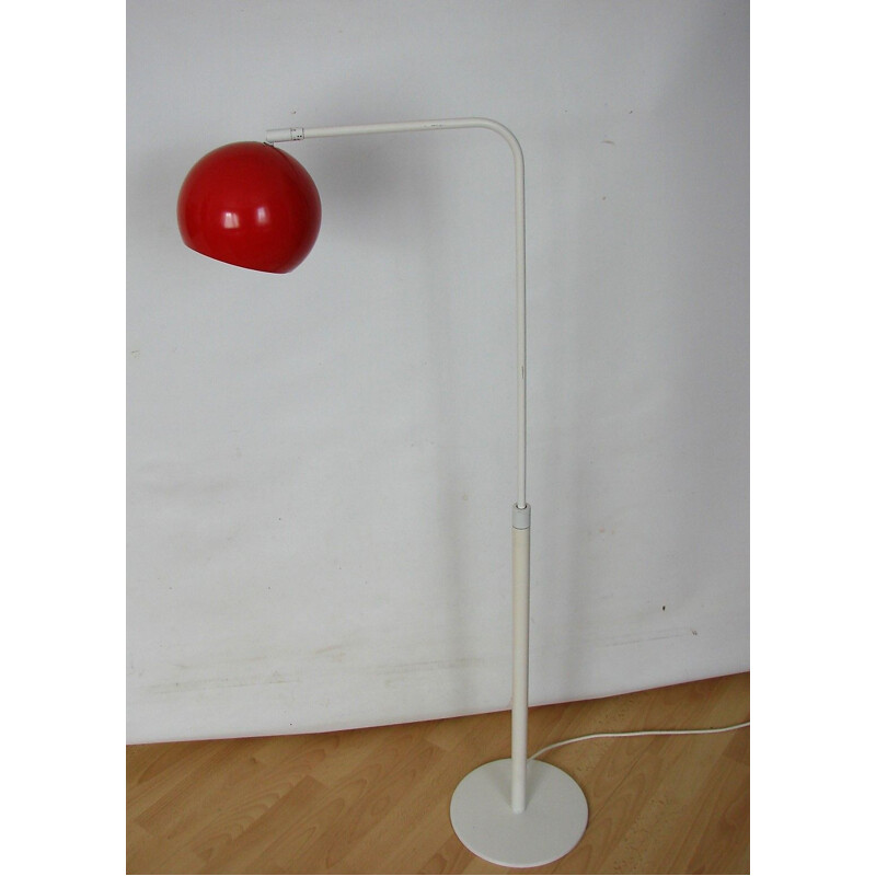 Vintage adjustable metal and aluminum floor lamp, 1970