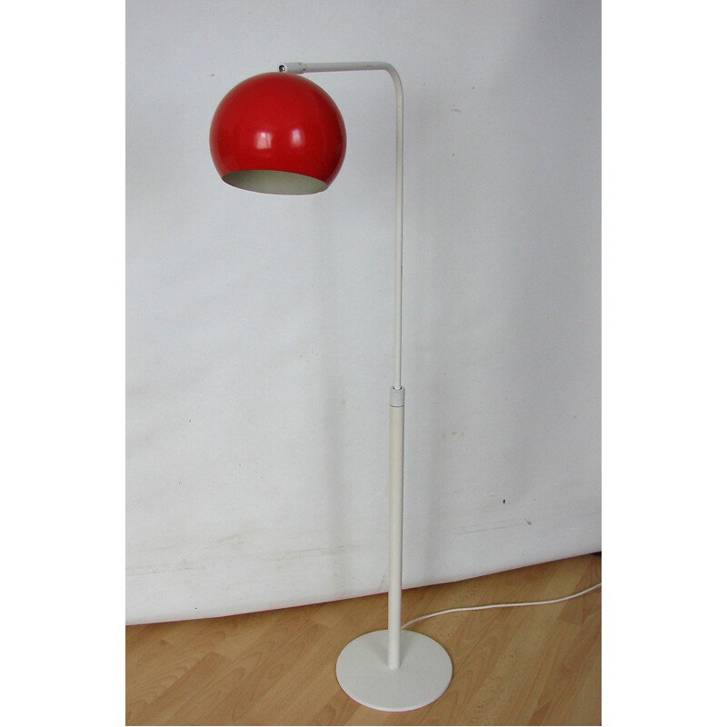 Vintage adjustable metal and aluminum floor lamp, 1970