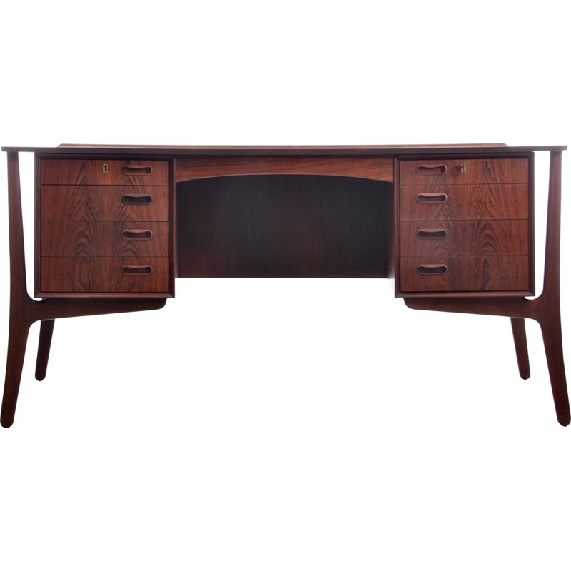 Scandinavian vintage desk in Rio rosewood