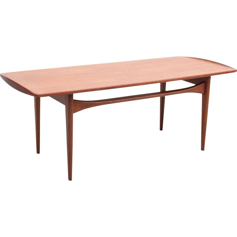 Scandinavian vintage teak coffee table by Kindt-larsen for France and Søn