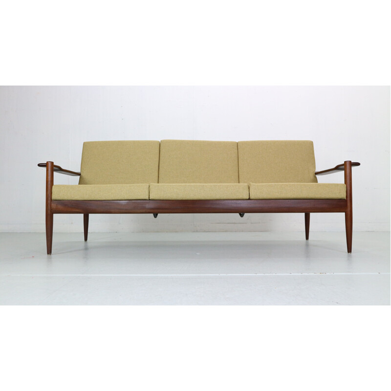 Vintage teak & upholstered daybed by Walter Knoll for Knoll Antimott, Germany 1950s