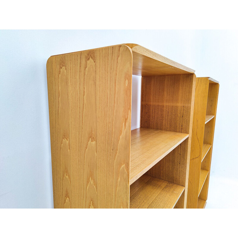 Pair of vintage wooden shelves by Derk Jan de Vries, Netherlands 1960