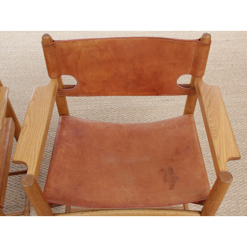 Coppia di poltrone vintage scandinave modello 3238 di Borge Mogensen per Fredericia Furniture